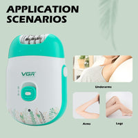 (NET) VGR Women's Body Epilator USB / V-726
