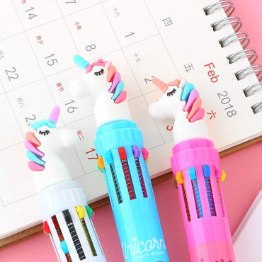 Unicorn 10 in 1 Color Pen Ball