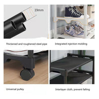 (Net) Single Pole Shoe and Hat Rack 3 Layers Easy To Assemble Coat Rack Shelf Shoe Racks With Shoe Storage Bench Sundry Goods Shelves / 8603 / 850075