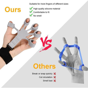 Finger Trainer Finger Grip Strength Trainer, Finger Exerciser & Hand Strengthener, Finger Resistance Band for Wrist Physical Rehabilitation