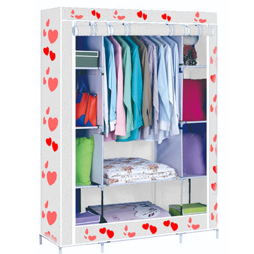 (Net) Storage Wardrobe modern design Portable cloth wardrobe cabinet large space foldable / 68130