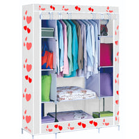 (Net) Storage Wardrobe modern design Portable cloth wardrobe cabinet large space foldable / 68130