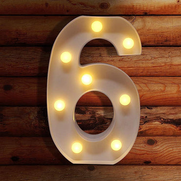 (NET) Decoration Numbers LED Light