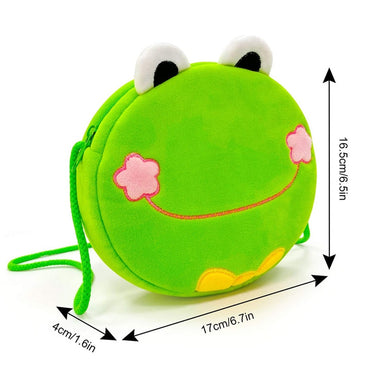 Children's Shoulder Bag Toddler Plush Bag Round Purse