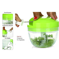 (Net) Easy Spin Quick Cutter - Vegetable Fruit Nut Onion Chopper, Hand Meat Grinder Mixer Food Processor Food Processer, Choppers, Chopper Vegetable Cutter, Vegetable Tools / 7413