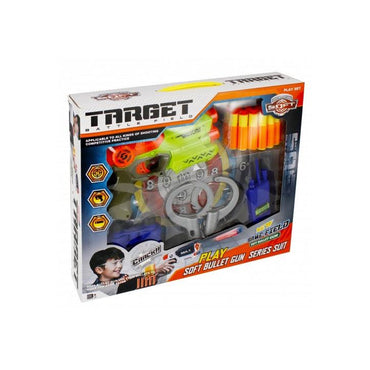 Manual Soft Bullet Gun with Educational Play Set