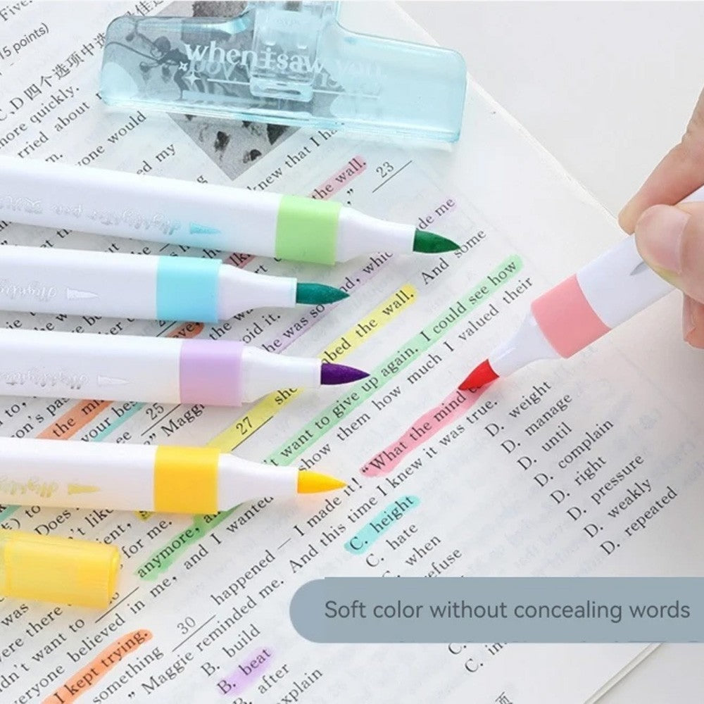 6 Color Pastel Highlighter Pen Set / 290695