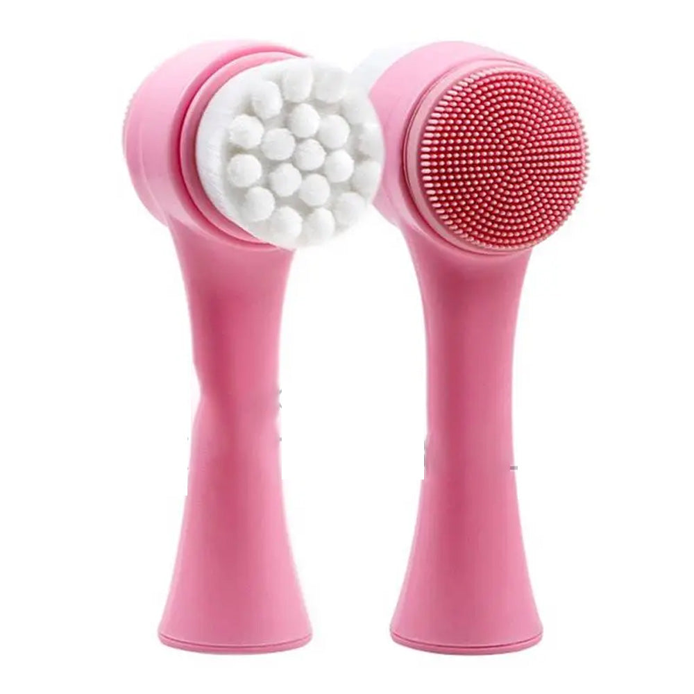 (NET) Double side Manual Facial Cleansing Brush