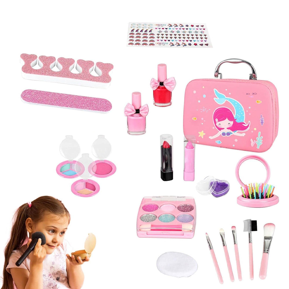 (Net) Nail Art Kit for Kids - Includes Stickers, Press-on Nails, Polishes, and More!