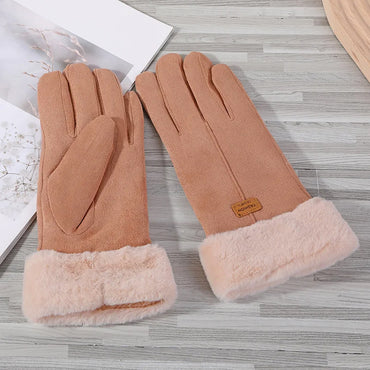 Women's Warm Winter Gloves - Stylish and Windproof