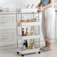 4 layered storage slim rack  with wheels / kN-198 / 1981