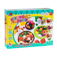 Kids' Pizza and Pasta Cooking Set with Tools and Ingredients