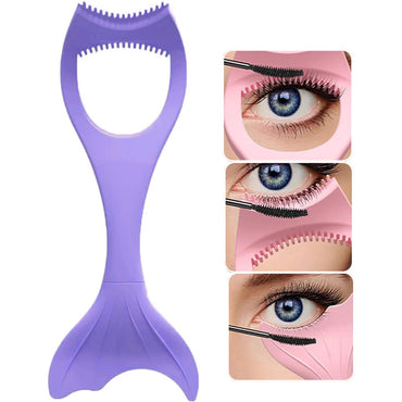 (NET) Mermaid Mascara Guard, Silicone Mascara Shield Applicator