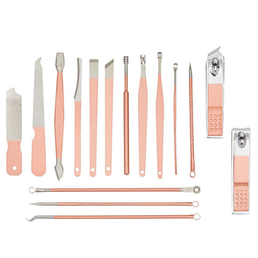 Professional Stainless Steel Nail Clippers Set With Ear Pick And Nail File