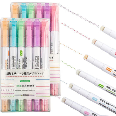 Curve Highlighter Pen Set Of 6 Pcs / DM-7009-6