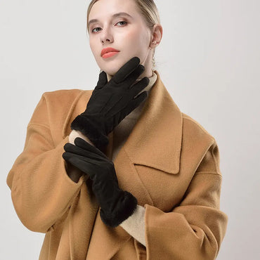 Women's Warm Winter Gloves - Stylish and Windproof