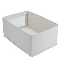 (Net) Pants Organizer Box Cotton Linen Wardrobe Jeans Storage Box For Clothes