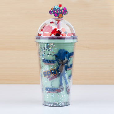 (NET) Plastic cup with straw for kids  450ml