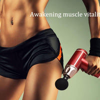 (Net) Mini fascial Massage Gun, Deep Tissue Portable Muscle Massager for Back Relief, Electric Massage Gun with one Massage Head, for Relieves muscle stiffness and soreness