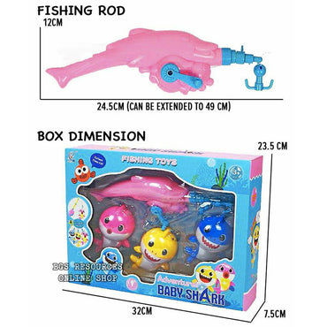 Baby Shark Fishing Toys Magnetic Fishing Game