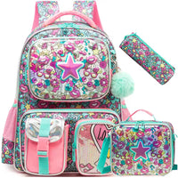 (NET) Meetbelify Star School Backpack Set Of 3 Pcs