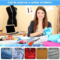 Mini Handheld Sewing Machine Portable Electric Hand Sewing Machine Quick Repairing Suitable for Home Travel Clothes Cloth Curtain / CS-101B
