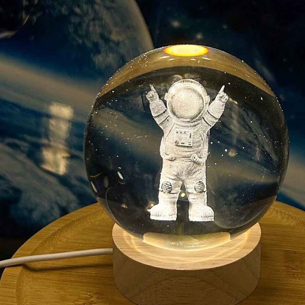 Spaceman Crystal Ball With Light