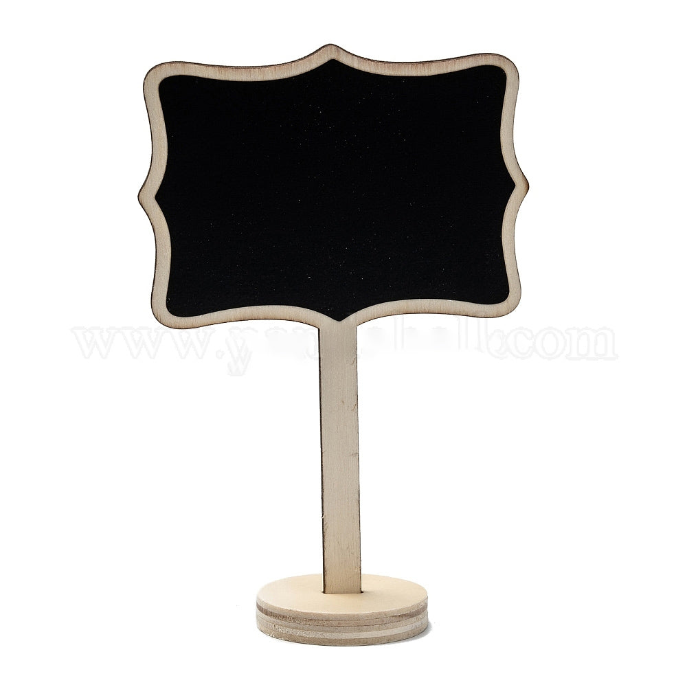 Portable Heart Shape Wooden Chalkboard with Stand