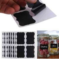 Chalkboard Labels,Fashionclubs Reusable Blackboard Stickers for the Kitchen, Pantry, Mason Jars, Wine Glasses 36PCS / 645222 / CC-223