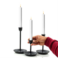 (NET) Set of 4 White Candles 25cm (4pcs)