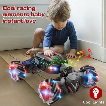(Net) Remote Control Stunt Car - 4WD 2.4GHz Deformable Off-Road Car
