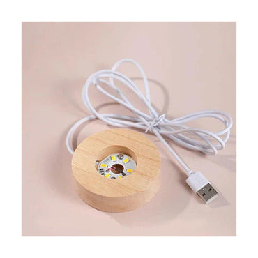 Heart Crystall Ball With Light 6cm