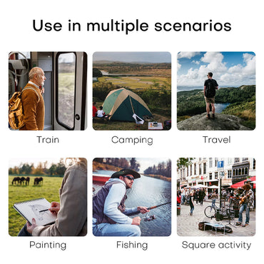 **(NET)**Outdoor Multifunctional Folding Chair Portable 27 x 20 x 31 cm Large