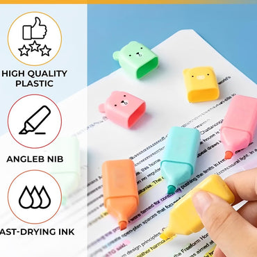 6Pcs Cute Mini Bear Highlighter Pens / RM1520-6