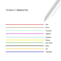 Unicorn 10 in 1 Color Pen Ball