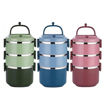 Stainless Steel Thermal Lunch Box - 2.1L