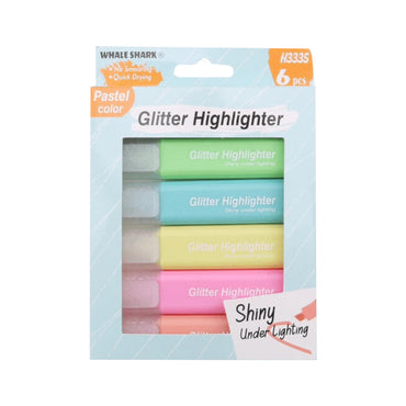 Glitter Highlighter Pens 6 Pcs / H335