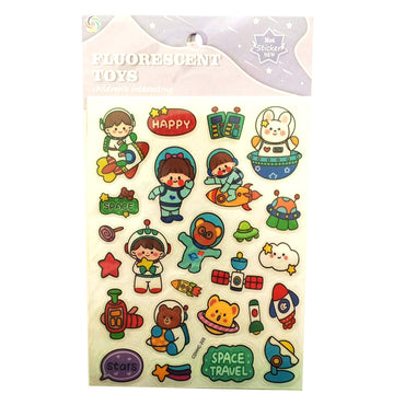 Fluorescent Space Stickers / 789519
