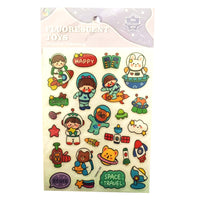 Fluorescent Space Stickers / 789519
