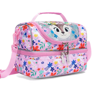 (NET) Cartoon Kids Lunch Bag Insulated Bento
