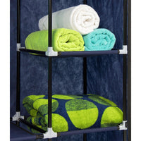 (Net) HCX Storage Wardrobe Portable Closet Organizer Wardrobe Storage Organizer with 10 Shelves Quick and Easy to Assemble Extra Space / 68150