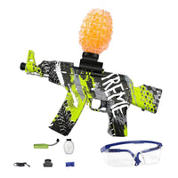 (NET) Auto Splatter Ball Blasters  With 5000 Water Beads Ak Ejection Shooting Gun Toys Electric Gel Ball Blaster Gun