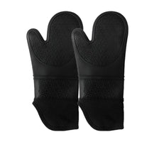 Extra Long Silicone Oven Mitts, Heat Resistant Oven Gloves Waterproof Flexible Pot Holders Heavy Duty Oven Mitts for Kitchen / KR-021