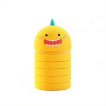 3D Pencil Case Retractable Silicone