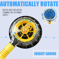 (Net) MACHSWON Rotating Car Wash Brush, Automatic Rotating Washing Brush, High Pressure Water with Soap Reservoir for Washing Car / BD-705