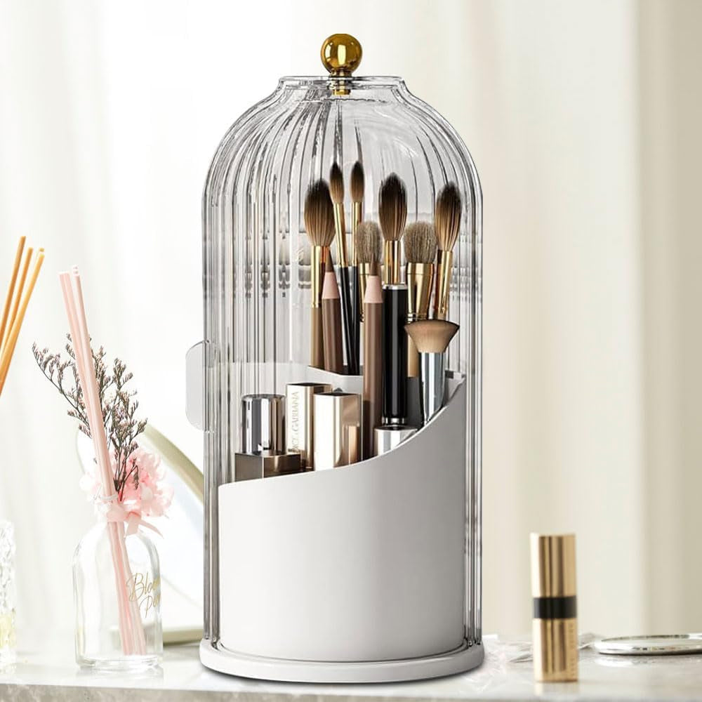 (NET) Rotatable 360° Makeup Organiser Brush Holder