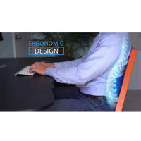 (NET) Back Support Pillow, Spark Innovators Comfy Curve - Lumbar Back Support Pillow - Ergonomically Designed