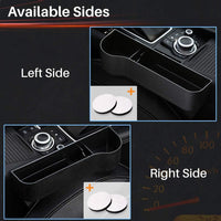 Car Seat Organizer Gap Filler Storage Box Car Side with Cup Holder Left Side / 678917 / 1280