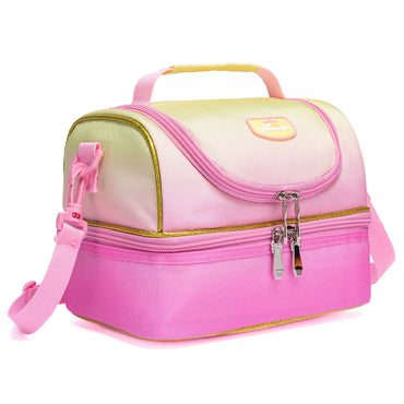 (NET) Pink Kids Lunch Bag Insulated Bento
