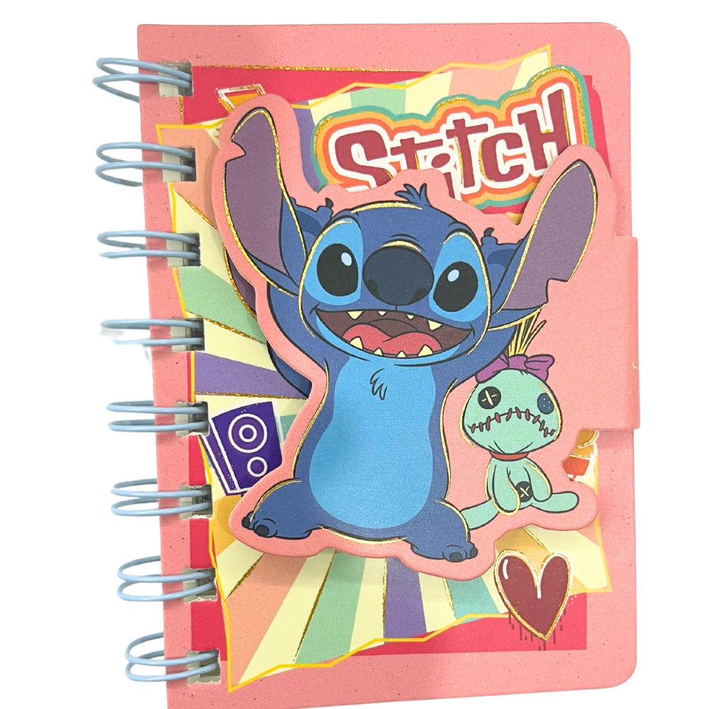 Mini Stich Notebook With Closure